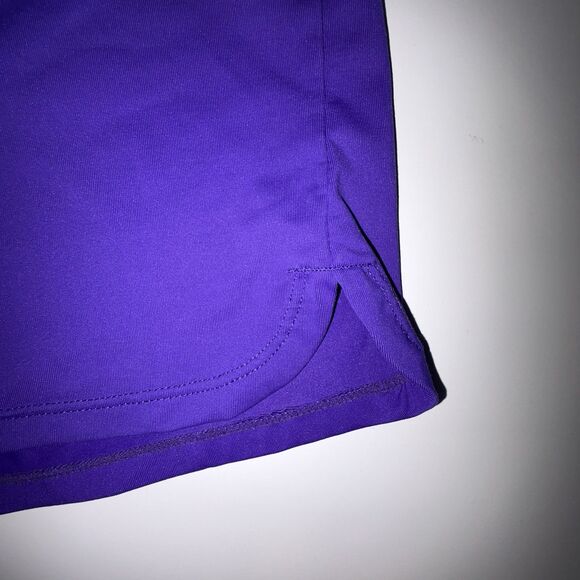 Athleta Kata Purple Swim Shorts Swimsuit Bottom Size Large Back Pockets - Picture 2 of 10